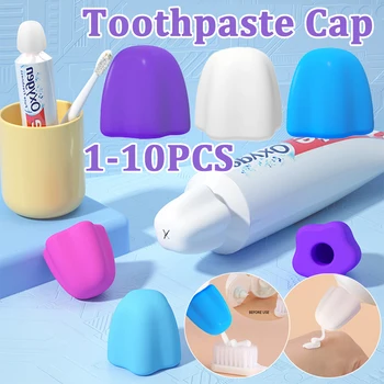 1-10 бр Паста опаковка-затваряне на капака силиконова паста за зъби за баня паста за зъби почистващи защита домашен орален Gadged