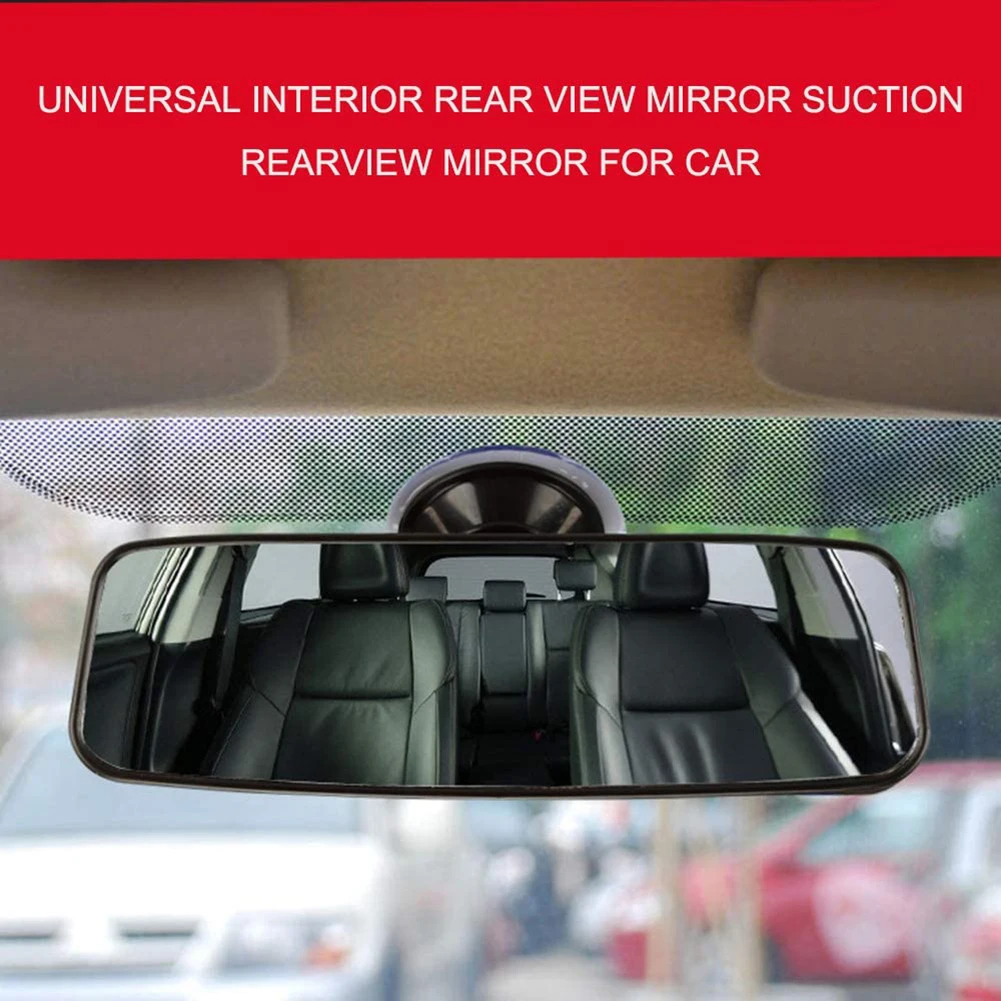 Автомобилно огледало за обратно виждане на присоске Автомобил Suv Камион Кола за Задно виждане за Универсално Голямо закрепляемое широкоугольное огледало преглед