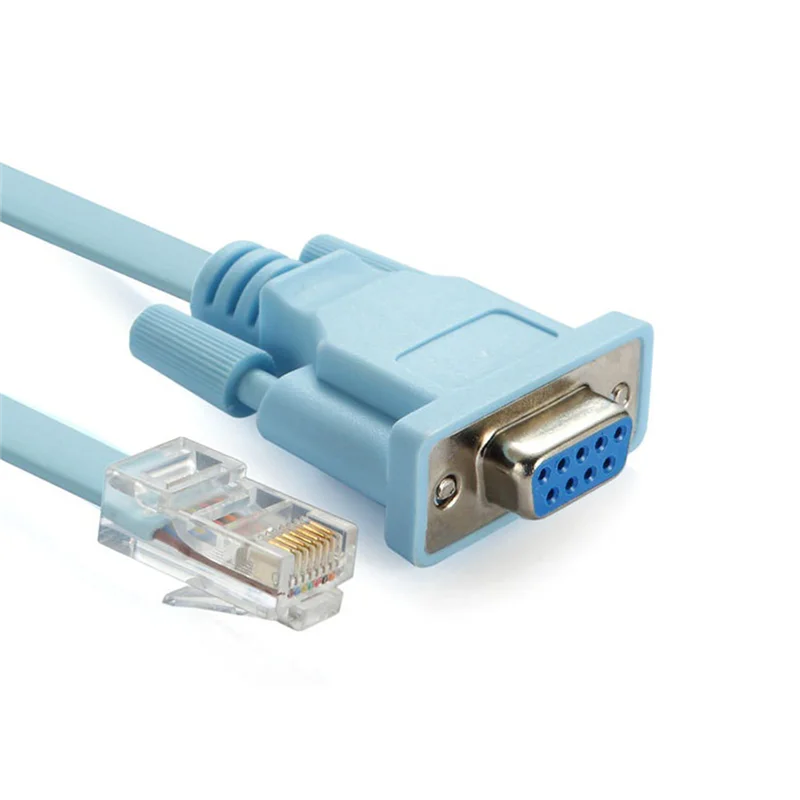 Конзола-USB Кабел RJ-45 Cat5 Ethernet Към Rs232 DB9 COM-Порт Сериен Женски Разсрочване на Рутери Мрежови Адаптер Кабел 1,8 М