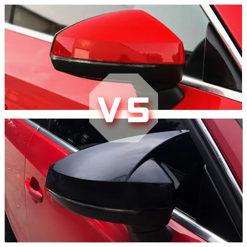 За Audi A3 S3 8V RS3 2013 2014 2015 2016 2017 2018 2019 Калъф за огледала за обратно виждане с изображение от въглеродни влакна или черна капачка