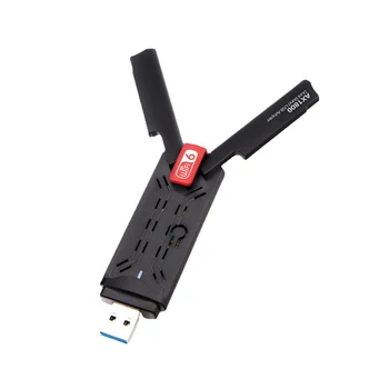 1800 Mbps Wifi 6 USB 3.0 Адаптер 2.4 5.8 G G WiFi6 Ключ Поддръжка на Мрежова карта за Win 7 10 11 БР.