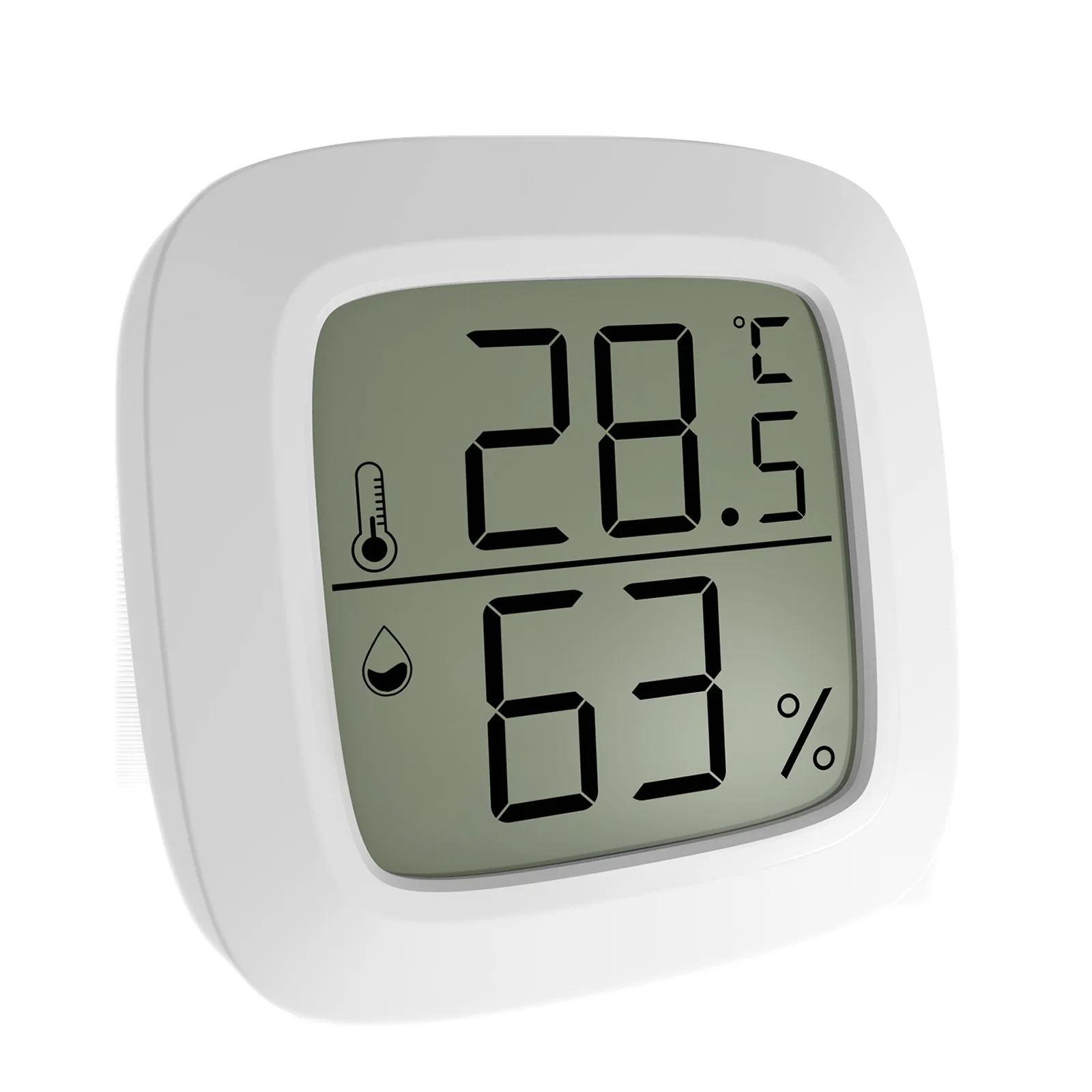 Електронен измерител на температура и влажност с магнитен всасыванием LCD Цифров метеорологичната станция Температурен Тестер за домашна употреба