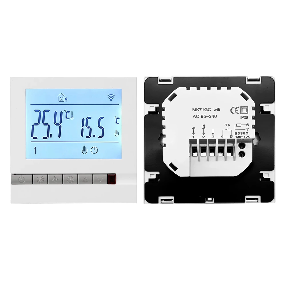 Интелигентен контролер на температурата на Hristo GA GB GC WiFi Графити, ГАЗ, вода, интелигентен LCD програмируем термостат, температурен регулатор