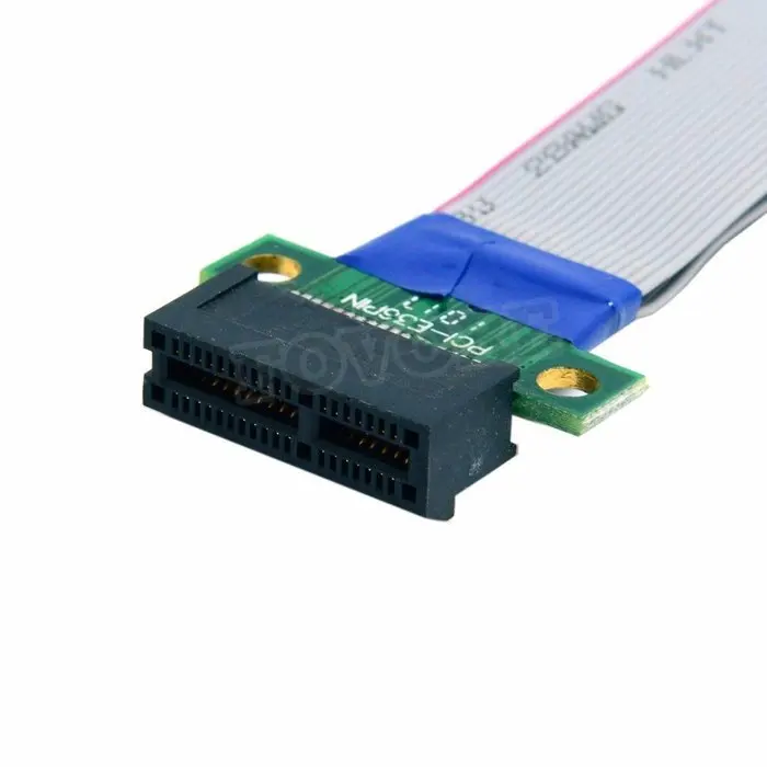 Гъвкав Кабел PCI Express За Преместване на PCI-E от 1X до 1X Слоту Странично Card Удължител Удължител Лента Кабел-Адаптер за Биткойн-Майнера