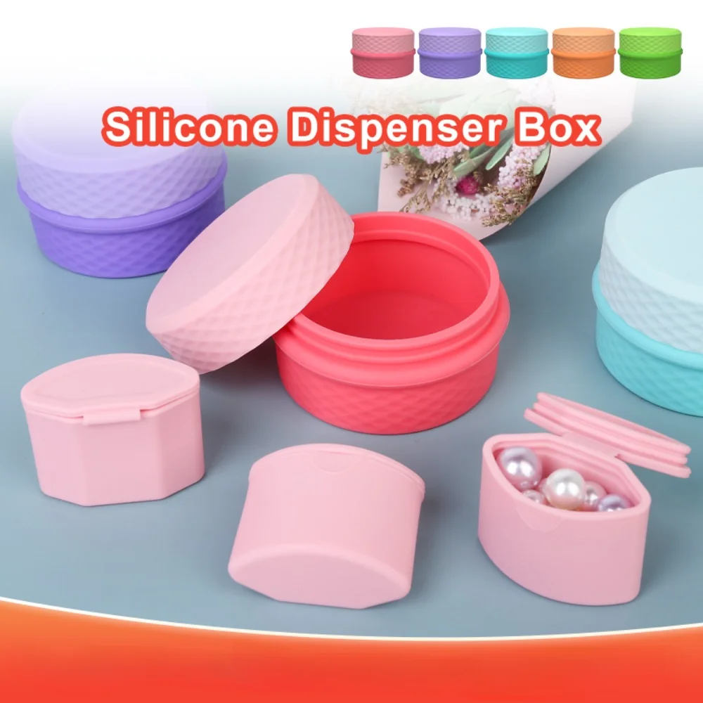 Многофункционална кутия със силикон диспенсером 3 + 1, преносим органайзер за бутилки, съдове за течност за шампоан