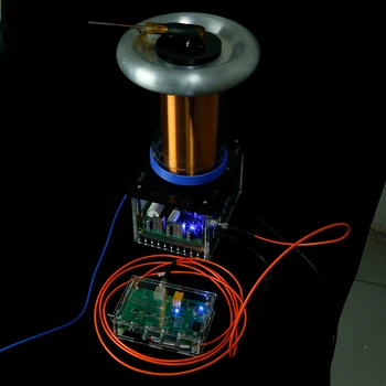 Drsstc цифрова магнитна левитация, твердотельная музикална бобината на Тесла, експеримент, моделиране на мълния drsstc