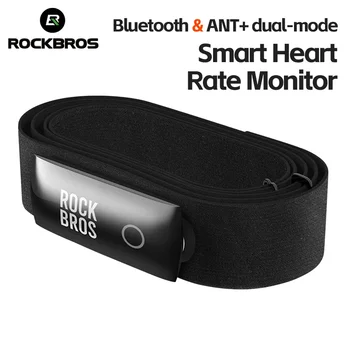 ROCKBROS H828 Сензор за сърдечната честота Bluetooth 4.0 ANT + актуализация 50 часа живот на батерията, водоустойчив за велокомпьютера Wahoo GPSPORT