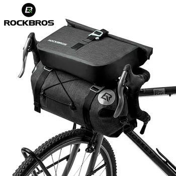Велосипедна чанта ROCKBROS Голям капацитет, с водоустойчива предната част на тръбата, Велосипедна Рамка за управление на МТВ, Багажник, Аксесоари за велосипед