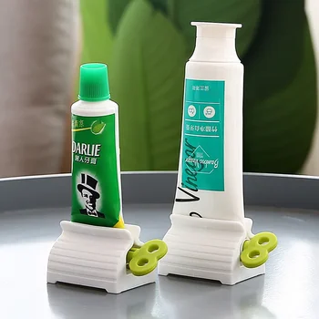 Домашен опаковка на паста за зъби Сокоизстисквачка Аксесоари за баня Притежателя на паста за зъби Органайзер Боя За коса, Козметични Креативна Сокоизстисквачка, Без отпадъци