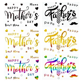 Етикети за Ден на бащата, украса, балони, пастьор за Деня на майката, за големи прозрачни балони, етикети M76D