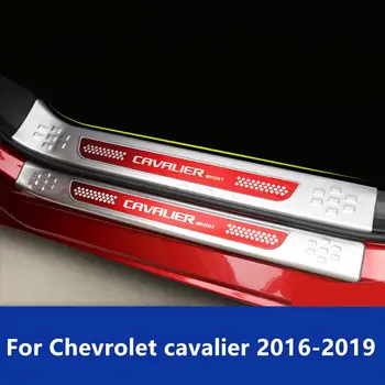 За Chevrolet cavalier 2016-2019 Пороговая ивица посрещат с педала на модифицираната вътрешна и външна светеща ивица от неръждаема стомана