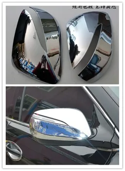 За Hyundai IX45 Новият Santa FE от 2013 до 2017 година ABS Хром, 2 бр. във форми за огледала за обратно виждане, тампон на странично огледало, защитни капаци