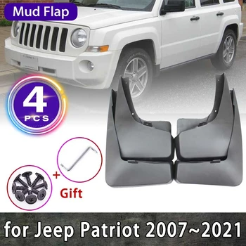 За Jeep Patriot 2007 ~ 2021 Калници Fender Flare Калници Защита брызговиков автоаксесоари за предните и задните колела Оформление на автомобила
