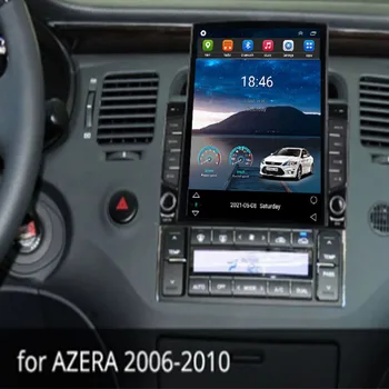 За Tesla Style 2Din Android 12 Автомагнитола За Hyundai AZERA 2006-2010 Мултимедиен Плейър GPS Стерео Carplay DSP RDS Камера