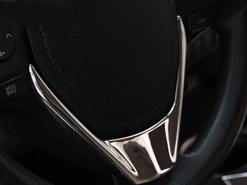 За Toyota RAV4 РАВ 4 2016 2017 ABS Хромирани авто аксесоари, етикети на волана, U-образна украса, искри, 1 бр.