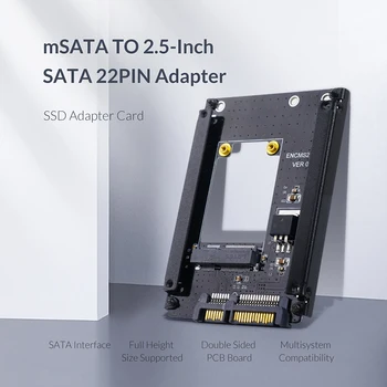 Карта за разширяване на ORICO mSATA до 2,5-инчов SATA адаптор 22PIN SSD-диск за твърдотелно устройство 25X30 mSATA SSD