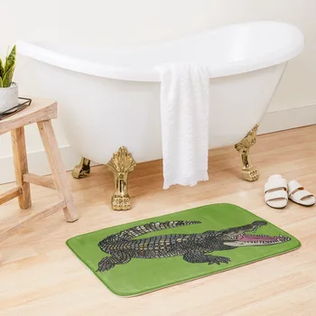 Килимче за баня от американския алигатор, подложка за краката, баня с тоалетна, постелки за баня, мат