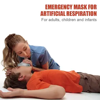Маска за тренировка на CPR, защитна маска за устата при изкуствено дишане, инструменти за първа помощ