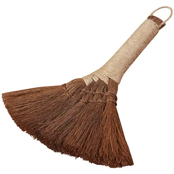 Метла от палмови влакна, домашна настолна четка за прах, метла с къса дръжка, инструмент за почистване на дома