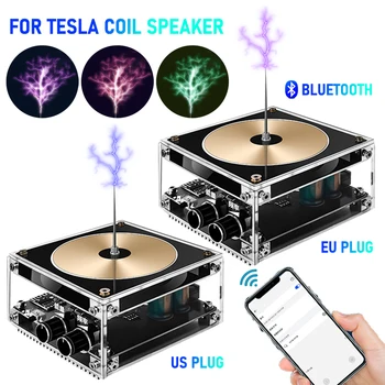 Многофункционален музикален говорител на Tesla със серпентина Tesla, Безжичен пренос на Bluetooth, осветление, научни и образователни експериментални инструменти