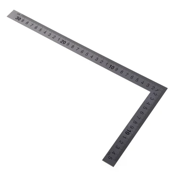 Неръждаема Стомана 15x30cm 90-Градусная Метрична Скала Mitre Square Ruler Scale Директен Доставка