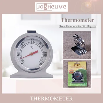 Нов Термометър за фурна от неръждаема стомана, висящи или поставка с голям циферблат за печене, готвене на месо, барбекю, Измерване на температура 300 ° C, е Новост