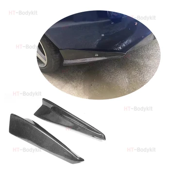 Протектор автомобилни брони, изработени от въглеродни влакна За стайлинг на автомобили Jaguar XE Седан, 4-врати, заден спойлер, 2015 - 2017 г., сплитери на задните устни, клапи
