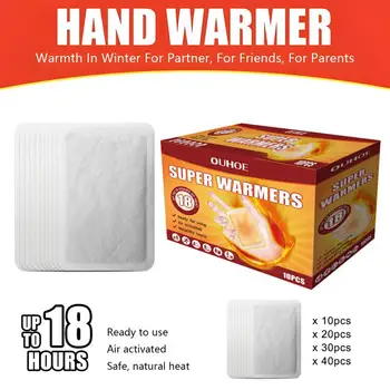 Сигурна самонагревающаяся топло за ръце с мигновено отопление, защищающая от студ, дълго топлината на тялото, температура Топло за ръце, стоки за дома, треска