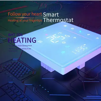 Термостат за smart home 95-240 ac, 2P / 4P Фанкойл, термостат за отопление и охлаждане на Hristo Smart Life App