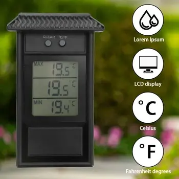Цифров Термометър За Домашен Контрол на Температурата В помещения и на открито -20 ~ 50 ° - Максимален и Минимален Термометър За Градински Оранжерии