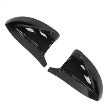 Чифт рога на седалките за странични огледала за обратно виждане, Лъскаво черен, Подмяна A3 8V S3 RS3 2014-2020 стайлинг автомобили